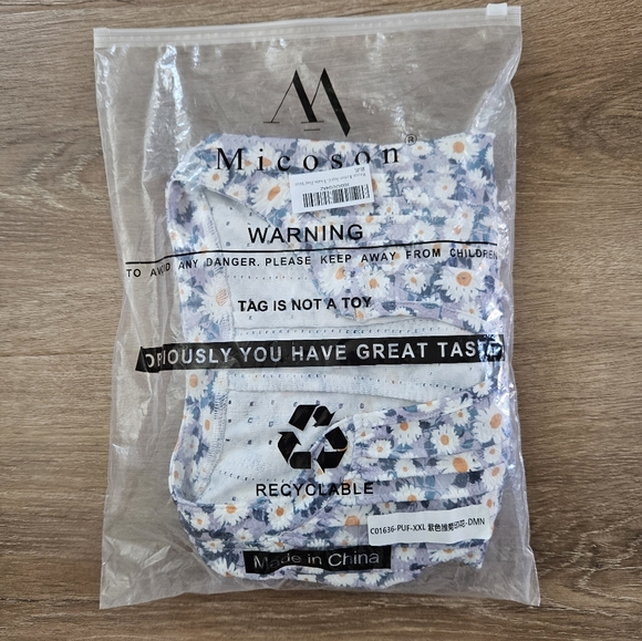 Micoson Floral Puff Sleeve Top Size XXL - Picture 11 of 11